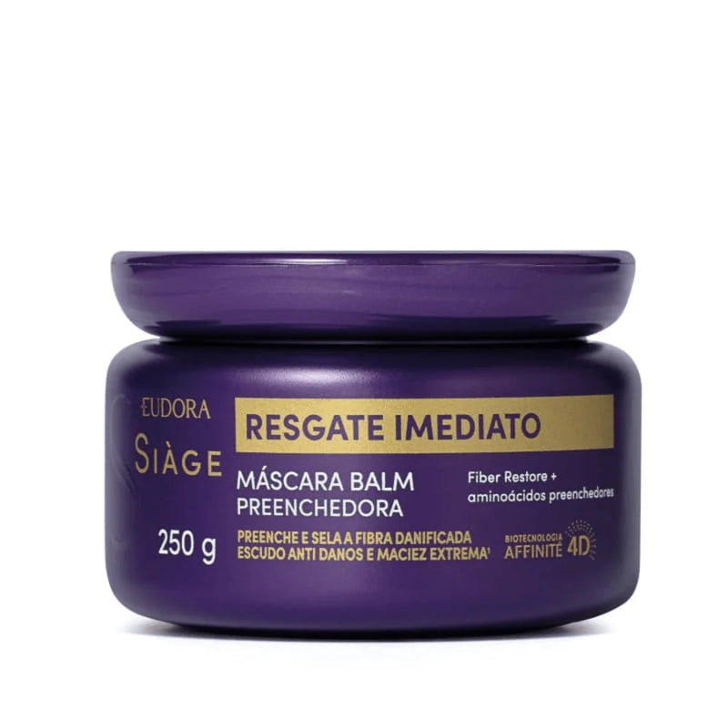 Kit Eudora Siàge Resgate Imediato : 250ml Shampoo + 200ml Condicionador + 250g Máscara Capilar